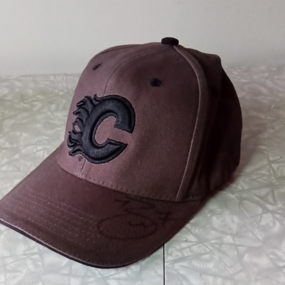 Brown Baseball Cap with Black Logo